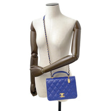 将图像加载到图库查看器中,CHANEL Matelasse 2WAYBag BlueAS4286 Caviar Leather