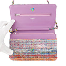 Load image into Gallery viewer, CHANEL Chain wallet Multicolor Tweed