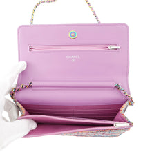 Load image into Gallery viewer, CHANEL Chain wallet Multicolor Tweed