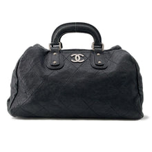 将图像加载到图库查看器中,CHANEL Wild Stitch Matelasse Boston BlackA33045 Caviar Leather