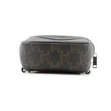 将图像加载到图库查看器中,CELINE Triomphe Multi-Pocket Crossbody Bag Brown/Black111632EU1 PVC Leather