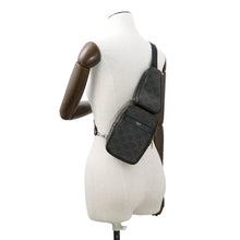 将图像加载到图库查看器中,CELINE Triomphe Multi-Pocket Crossbody Bag Brown/Black111632EU1 PVC Leather