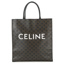 将图像加载到图库查看器中,CELINE Triomphe Vertical Cabas Tote Black190972 PVC Leather Size Large