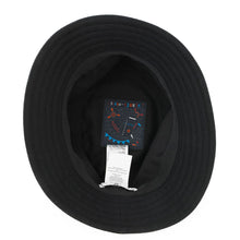 Load image into Gallery viewer, HERMES Fred Crew Carrousel Bucket Hat Size 57 Black Wool 100%