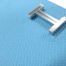 将图像加载到图库查看器中,HERMES Bearn Combination Verso Celeste/Vert Jade Epsom