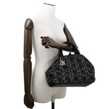 Load image into Gallery viewer, Dior ★Tu Jules Bag Black/WhiteM2821OTKV Tweed Calf Leather Size Medium