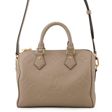 将图像加载到图库查看器中,LOUIS VUITTON Speedy Bandouliere TourterelleM59273 Monogram Empreinte Leather Size 25