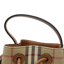 将图像加载到图库查看器中,BURBERRY ★Check bucket bag Archive Beige/Briar Brown81004861 PVC Leather Size Mini