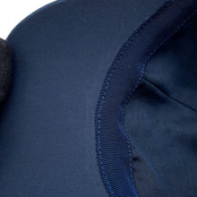 Load image into Gallery viewer, HERMES Cap Serena Nautic Size 59 Navy/White Cotton96% Polyurethane4%