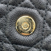 将图像加载到图库查看器中,Dior Cannage CARO Phone Holder BlackS5105UWHC_M900 Calf Leather