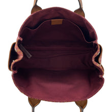 将图像加载到图库查看器中,GUCCI Children's Check Pattern Interlocking G Tote Bag Brown/Bordeaux628159 Canvas Leather