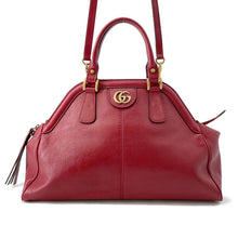将图像加载到图库查看器中,GUCCI Liber top handle bag Red516459 Leather Size Medium
