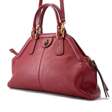 将图像加载到图库查看器中,GUCCI ★Liber top handle bag Red516459 Leather Size Medium