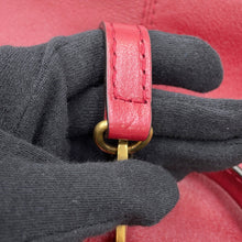 将图像加载到图库查看器中,GUCCI Liber top handle bag Red516459 Leather Size Medium