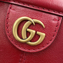 将图像加载到图库查看器中,GUCCI ★Liber top handle bag Red516459 Leather Size Medium