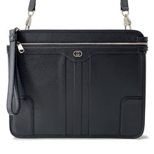将图像加载到图库查看器中,GUCCI Interlocking G Messenger Bag Black735111 Leather