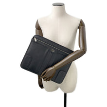 Load image into Gallery viewer, GUCCI ★Interlocking G messenger bag Black735111 Leather