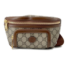 将图像加载到图库查看器中,GUCCI Interlocking G Belt Bag Beige/Brown682933 GG Supreme Leather