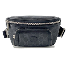 Load image into Gallery viewer, GUCCI ★Interlocking G belt bag Black682933 GG Supreme Leather