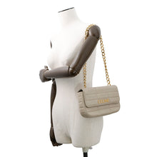 将图像加载到图库查看器中,CELINE Matelasse Mono Chrome Chainshoulder Bag Greige111273 Leather