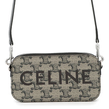 Load image into Gallery viewer, CELINE Logo Horizontal Pouch Black10L272GC6.02SI PVC Leather