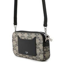 将图像加载到图库查看器中,CELINE Logo Horizontal Pouch Black10L272GC6.02SI PVC Leather