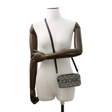 Load image into Gallery viewer, CELINE Logo Horizontal Pouch Black10L272GC6.02SI PVC Leather