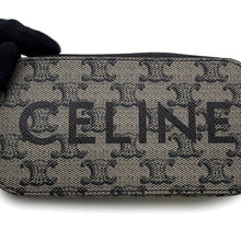 将图像加载到图库查看器中,CELINE ★Logo Horizontal Pouch Black10L272GC6.02SI PVC Leather