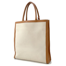 将图像加载到图库查看器中,CELINE Vertical Cabas Natural/Tan190402 Canvas Leather Size Large