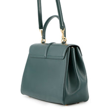 将图像加载到图库查看器中,CELINE ★Classic 16 Seize 2-Way Handbag Green187373 Leather