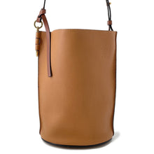 Load image into Gallery viewer, LOEWE Gate bucket Shoulder Bag Brown Leather