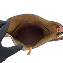将图像加载到图库查看器中,LOEWE ★Gate Bucket Shoulder Bag Brown Leather