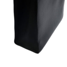 将图像加载到图库查看器中,BVLGARI Logo Tote Bag Black Leather