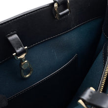 Load image into Gallery viewer, BVLGARI Logo Tote Bag Black Leather