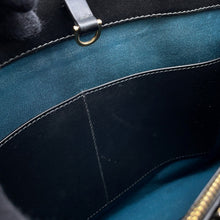 将图像加载到图库查看器中,BVLGARI Logo Tote Bag Black Leather