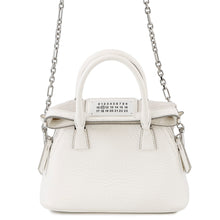 将图像加载到图库查看器中,Maison Margiela Maison Margiela 5AC Shoulder Bag WhiteS56WG0081 Calf Leather Size micro