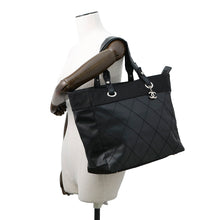 将图像加载到图库查看器中,CHANEL ★Paris-Biarritz Tote Bag BlackA34209 Leather Canvas Size MM