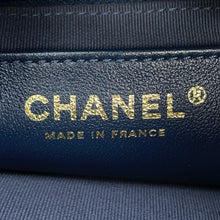 Load image into Gallery viewer, CHANEL Coco Neige Bowling Bag NavyAS5059 Shearling Lambskin Size Large