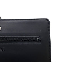 Load image into Gallery viewer, CHANEL ★CC Logo Chain Wallet BlackA48654 Caviar Leather