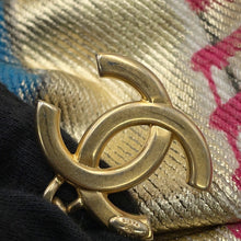 Load image into Gallery viewer, CHANEL CC Logo Graffiti Backpack Gold/MulticolorAS0867 Canvas Leather