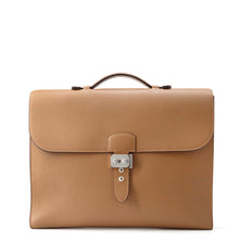 Load image into Gallery viewer, HERMES Sac A Depeches Light Tabac Camel Evercolor Size 37