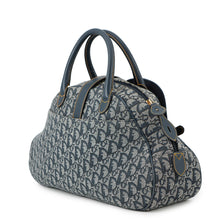 将图像加载到图库查看器中,Dior Trotter double saddle bag Navy Canvas Leather