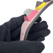 Load image into Gallery viewer, FENDI ★Bolsa Vitto Dolce Studded Shoulder Bag Pink8BT281 Leather