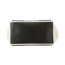 Load image into Gallery viewer, BALENCIAGA ★Navy Cabas Natural/Black339933 Canvas Leather Size S