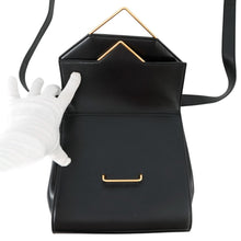 将图像加载到图库查看器中,Bottega Veneta ★The Clip Shoulder Bag Black652391 Box Calf LeatherLeather