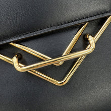 将图像加载到图库查看器中,Bottega Veneta ★The Clip Shoulder Bag Black652391 Box Calf LeatherLeather