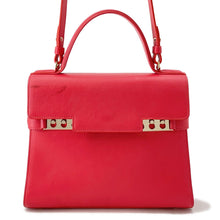 将图像加载到图库查看器中,Delvaux Tempate Red Leather Size MM