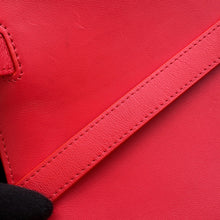 将图像加载到图库查看器中,Delvaux Tempate Red Leather Size MM