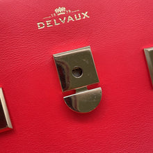 将图像加载到图库查看器中,Delvaux Tempate Red Leather Size MM
