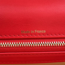 将图像加载到图库查看器中,Delvaux Tempate Red Leather Size MM
